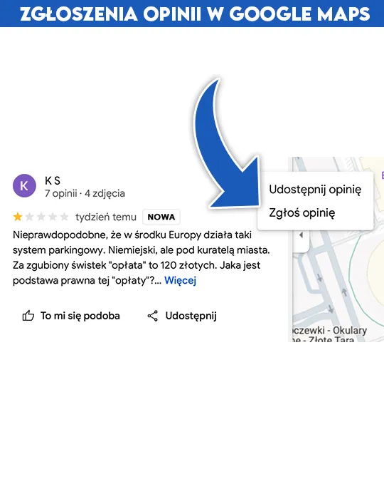 zgłoszenia opinii w google maps - wypromowani